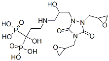 diglycidyl-(3-(3,3-bisphosphono-3-hydroxypropylamino)-2-hydroxypropyl)urazol分子式结构图