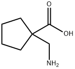 1-(氨基甲基)环戊酸盐酸盐分子式结构图