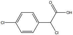 2-CHLORO-2-(4-CHLOROPHENYL)ACETIC ACID分子式结构图