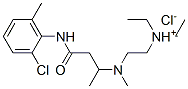 2-[(2-chloro-6-methyl-phenyl)carbamoylmethyl-propan-2-yl-amino]ethyl-d iethyl-azanium chloride分子式结构图