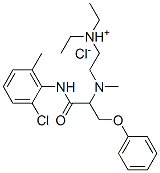 2-[(2-chloro-6-methyl-phenyl)carbamoylmethyl-(2-phenoxyethyl)amino]eth yl-diethyl-azanium chloride分子式结构图