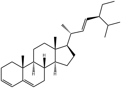 (24S)-ETHYLCHOLESTA-3,5,22-TRIENE分子式结构图