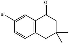 7-溴-3,3-二甲基-3,4-二氢萘-1(2H)-酮分子式结构图