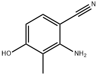 2-氨基-4-羟基-3-甲基苄腈分子式结构图