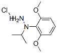 1-(2,6-dimethoxyphenyl)propan-2-ylhydrazine hydrochloride分子式结构图