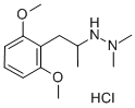 Hydrazine, 1,1-dimethyl-2-(2,6-dimethoxy-alpha-methylphenethyl)-, hydr ochloride分子式结构图