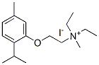 diethyl-methyl-[2-(5-methyl-2-propan-2-yl-phenoxy)ethyl]azanium iodide分子式结构图