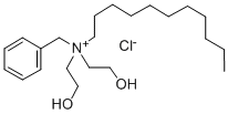 Di(2-hydroxyethyl)benzylundecylammonium chloride分子式结构图