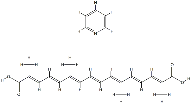 crocetin, pyridine salt分子式结构图