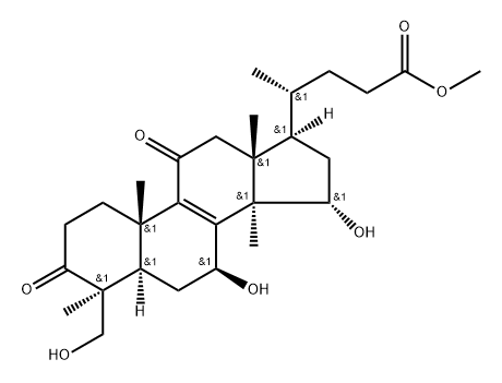 赤芝酸G甲酯分子式结构图