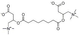 (2R)-3-羧基-2-[(7-羧基-1-氧代庚基)氧基]-N,N,N-三甲基-1-丙铵内盐分子式结构图