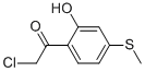 Ethanone, 2-chloro-1-[2-hydroxy-4-(methylthio)phenyl]- (9CI)分子式结构图