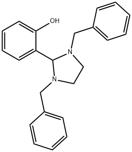 2-(1,3-dibenzyl-2-imidazolidinyl)phenol分子式结构图