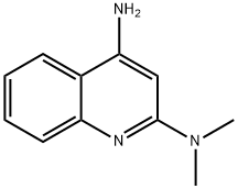 N2,N2-二甲基喹啉-2,4-二胺分子式结构图