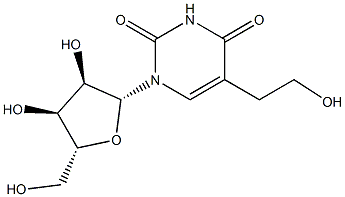 5-(2-Hydroxyethyl)uridine分子式结构图