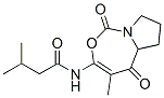 (-)-3-Methyl-N-[5a,6,7,8-tetrahydro-4-methyl-1,5-dioxo-5H-pyrrolo[1,2-c][1,3]oxazepin-3-yl]butanamide分子式结构图