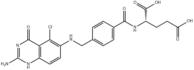 5-chloro-5,8-dideazaisofolic acid分子式结构图