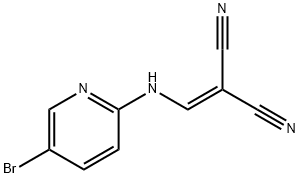 2-[(5-Bromo-pyridin-2-ylamino)-methylene]-malononitrile分子式结构图