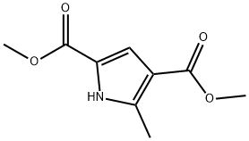 5-甲基-1H-吡咯-2,4-二甲酸二甲酯分子式结构图