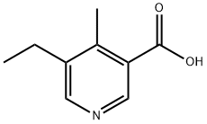 5-Ethyl-4-Methyl-3-pyridinecarboxylic acid分子式结构图