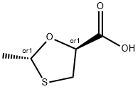 1,3-Oxathiolane-5-carboxylicacid,2-methyl-,trans-(9CI)分子式结构图