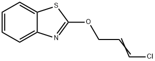 Benzothiazole, 2-(3-chloroallyloxy)- (6CI)分子式结构图