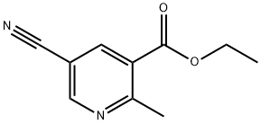 5-Cyano-2-methyl-nicotinic acid ethyl ester分子式结构图