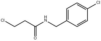 3-CHLORO-N-(4-CHLORO-BENZYL)-PROPIONAMIDE分子式结构图