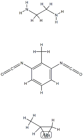 1,2-Ethanediamine, polymer with 1,3-diisocyanatomethylbenzene and methyloxirane分子式结构图