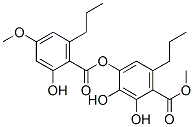 2,3-Dihydroxy-4-[(2-hydroxy-4-methoxy-6-propylbenzoyl)oxy]-6-propylbenzoic acid methyl ester分子式结构图