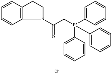 <2-(2,3-Dihydro-1-indolyl)-2-oxoethyl>triphenylphosphoniumchlorid分子式结构图