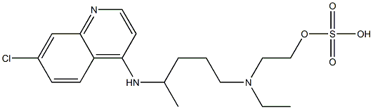 Hydroxychloroquine O-Sulfate分子式结构图