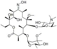 克拉霉素N-氧化物分子式结构图