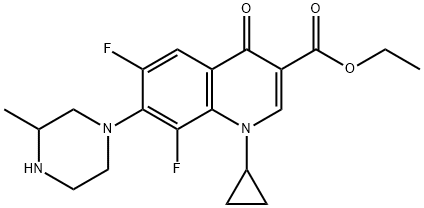 8-氟-3-乙酯加替沙星分子式结构图