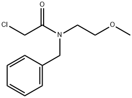 N-BENZYL-2-CHLORO-N-(2-METHOXYETHYL)ACETAMIDE分子式结构图