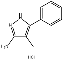 4-METHYL-5-PHENYL-2H-PYRAZOL-3-YLAMINEHYDROCHLORIDE分子式结构图