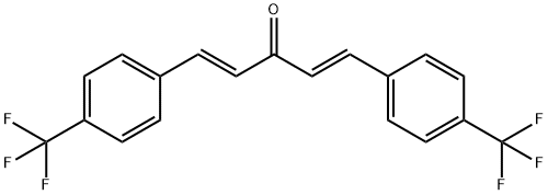 TRANS,TRANS-1,5-BIS[4-(TRIFLUOROMETHYL)PHENYL]-1,4-PENTADIEN-3-ONE分子式结构图