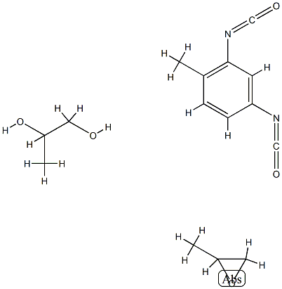 1,2-Propanediol, polymer with 2,4-diisocyanato-1-methylbenzene and methyloxirane分子式结构图