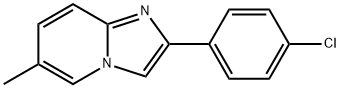 2-(4-氯苯基)-6-甲基咪唑并[1,2-A]吡啶分子式结构图