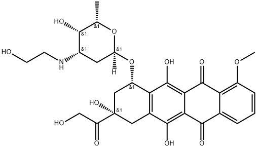 N-(2-hydroxyethyl)doxorubicin分子式结构图