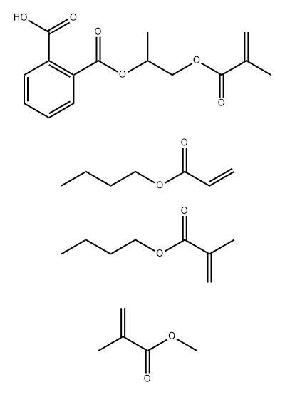 1,2-Benzenedicarboxylic acid mono[1-methyl- 2-[(2-methyl-1-oxo-2-propenyl)oxy]ethyl] ester polymer with butyl 2-methyl-2-propenoate, butyl 2-propenoate and 2-methyl- 2-propenoate分子式结构图