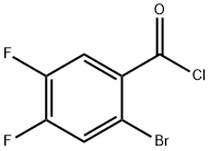 2-BROMO-4,5-DIFLUOROBENZOYL CHLORIDE分子式结构图