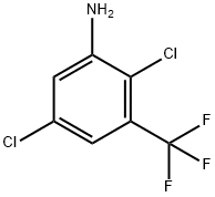 2,5-Dichloro-3-(trifluoromethyl)aniline分子式结构图