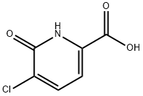 5-氯-6-氧代-1,6-二氢吡啶-2-羧酸分子式结构图
