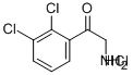 2-氨基-1-(2,3-二氯苯基)乙酮盐酸盐分子式结构图