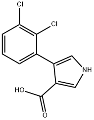 4-(2,3-DICHLOROPHENYL)-1H-PYRROLE-3-CARBOXYLIC ACID分子式结构图