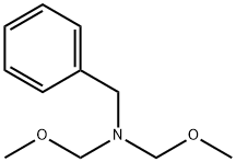 [N-苄基-1-甲氧基-N-(甲氧基甲基)甲胺]分子式结构图