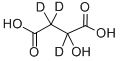 DL-苹果酸-2,3,3-D3分子式结构图