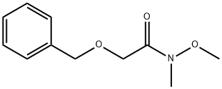 N-甲氧基-N-甲基-2-(苯基甲氧基)乙酰胺分子式结构图