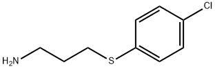 3-((4-氯苯基)硫代)丙-1-胺分子式结构图